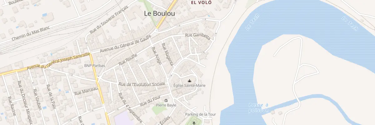 Plan du 12 Rue Neuve au Boulou
