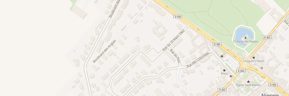 Plan du 164 Rue du 19 Mars 1962 à Nieppe