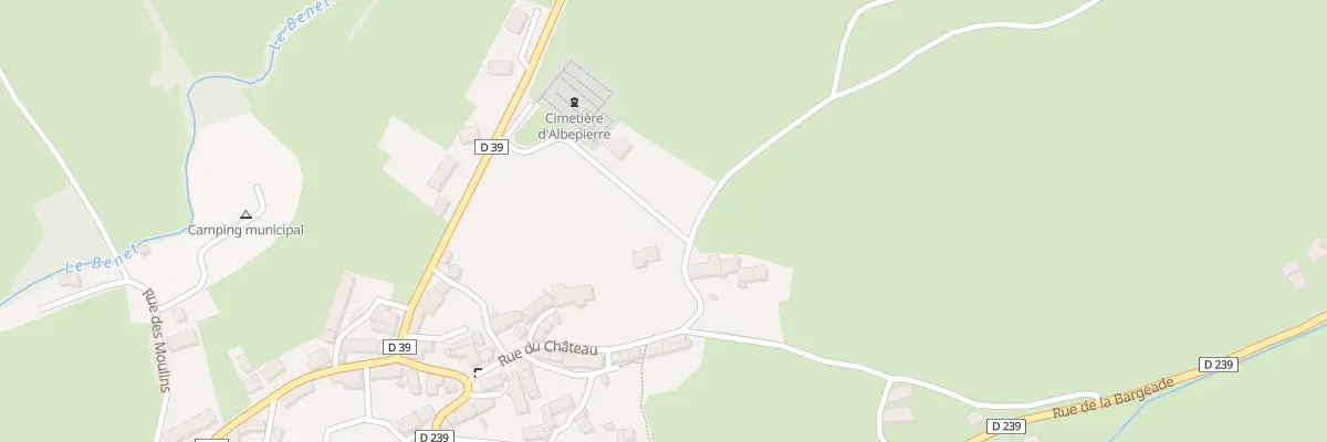 Plan du 6000 Le Bourg à Albepierre-Bredons
