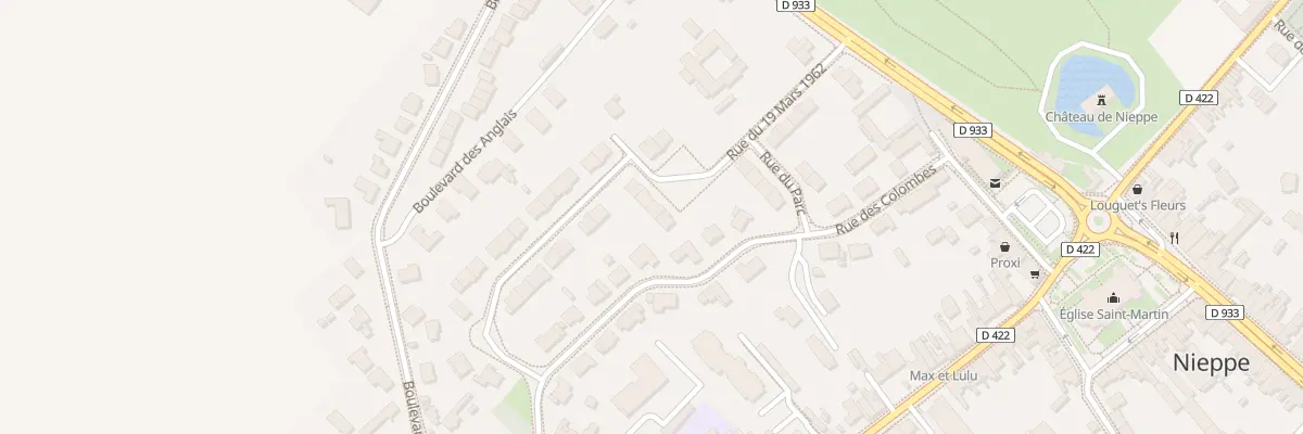 Plan du 173 Rue du 19 Mars 1962 à Nieppe