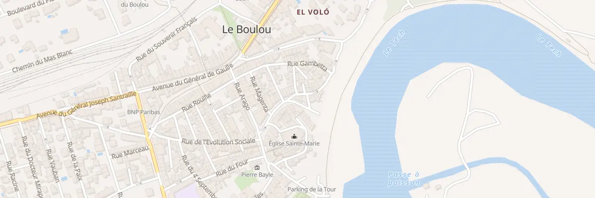 Plan du 14 Rue Neuve au Boulou