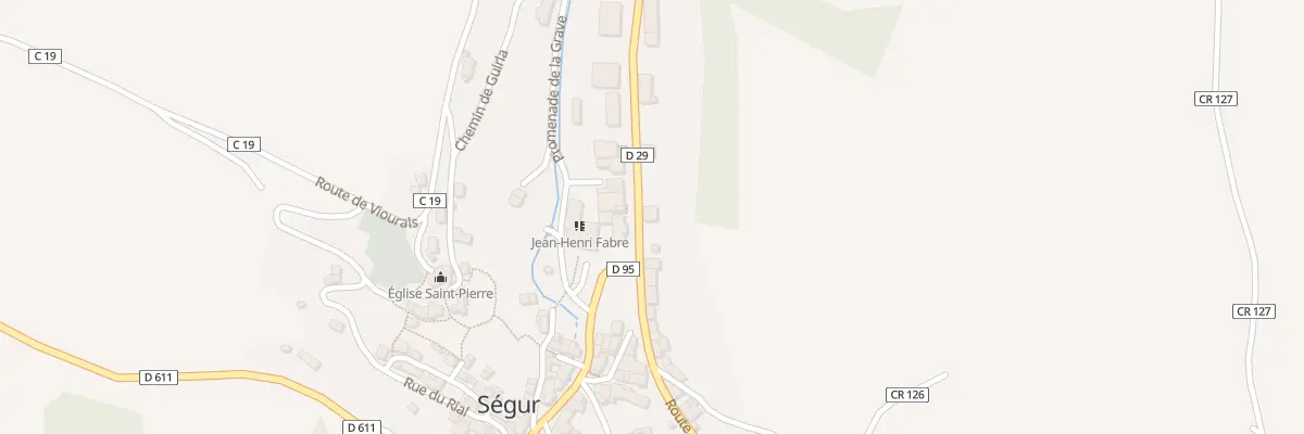 Plan du 4 Rte de Rodez à Ségur