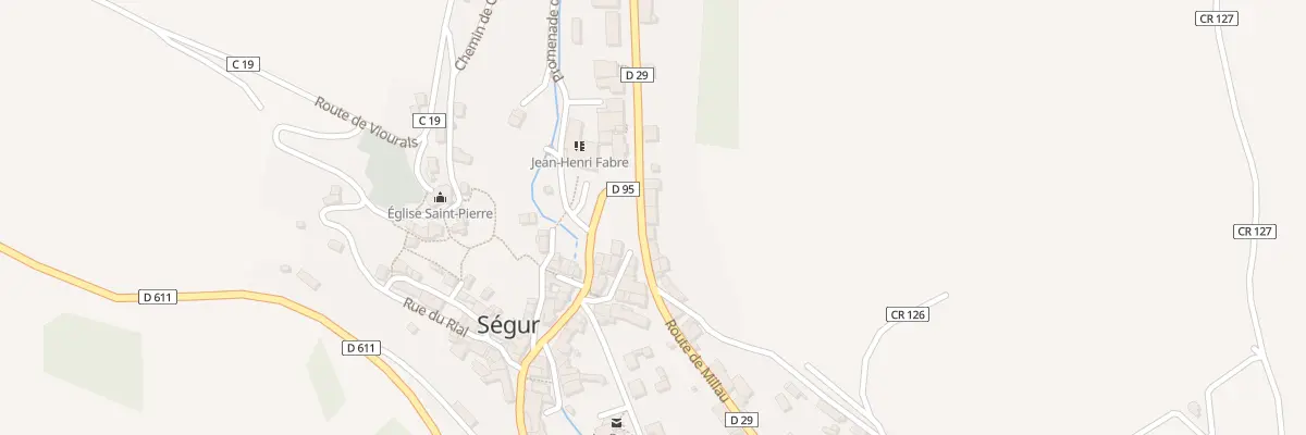 Plan du 6 Rte de Millau à Ségur