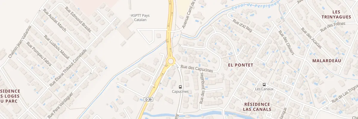 Plan du 32 Av de Perpignan à Canohès