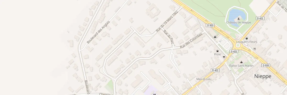 Plan du 165 Rue du 19 Mars 1962 à Nieppe