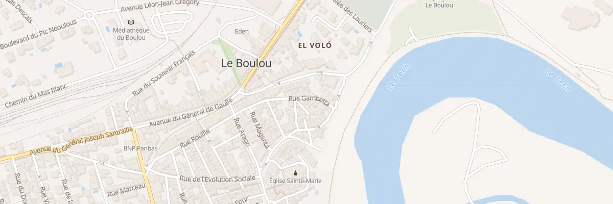 Plan du 20B Rue Gambetta au Boulou
