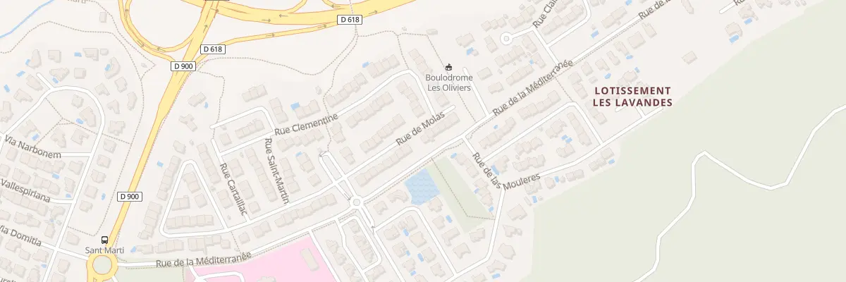 Plan du 11 Rue de Molas au Boulou