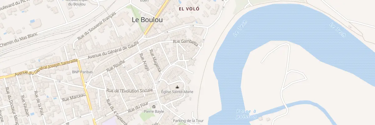 Plan du 20 Rue Neuve au Boulou