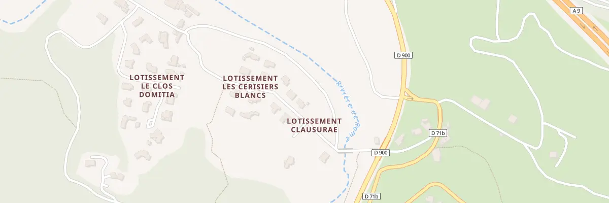 Plan du 1 Lot Les Cerisiers Blancs aux Cluses