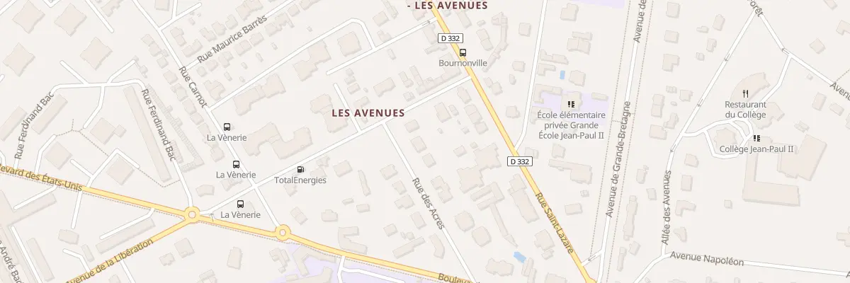 Plan du 1 Rue des Acres à Compiègne