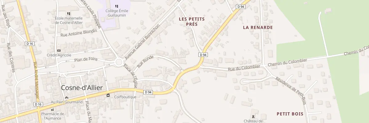 Plan du 3 Pl du Coq Chantant à Cosne-d’Allier