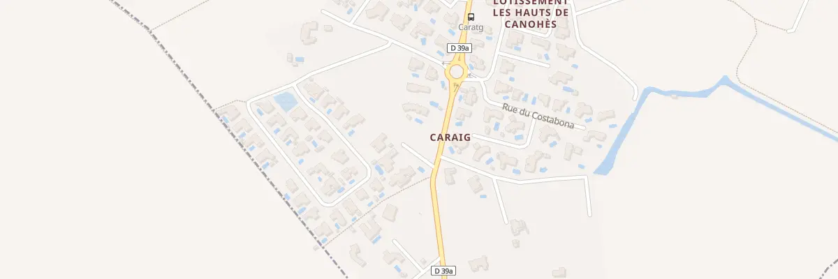 Plan du 52 Rte de Nyls à Canohès