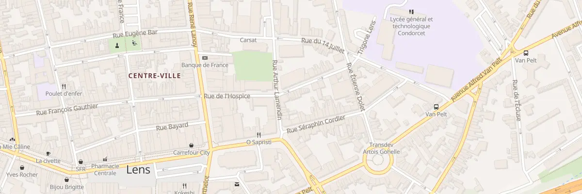 Plan du 18 Rue de l’Hospice à Lens