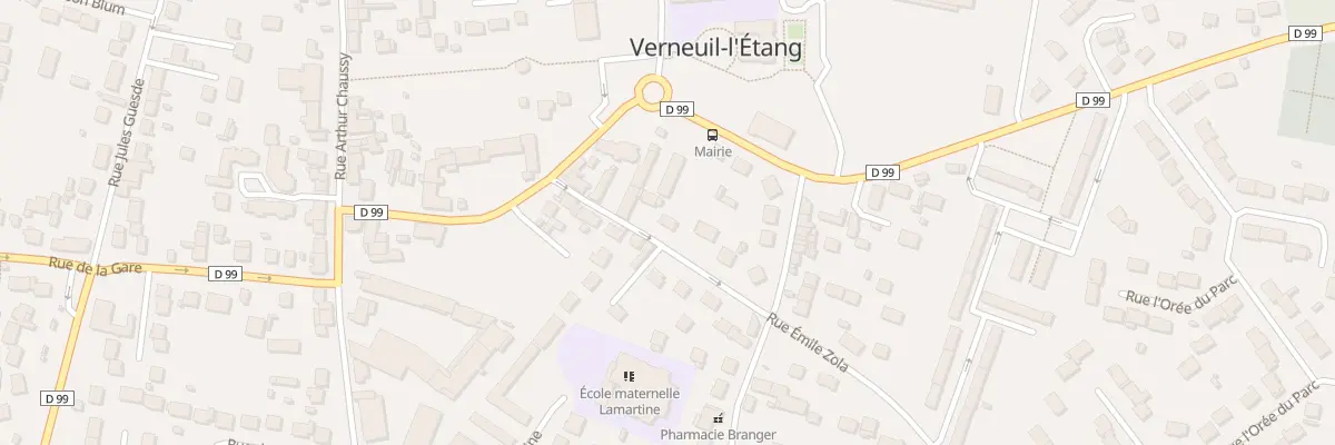 Plan du 11 Rue Emile Zola à Verneuil-l’Étang