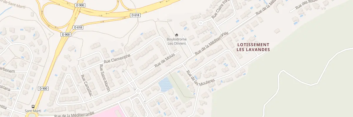 Plan du 3 Rue de Molas au Boulou