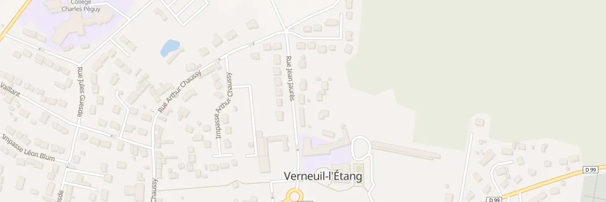 Plan du 24B Rue Jean Jaures à Verneuil-l’Étang