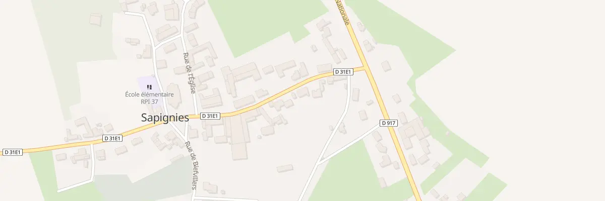 Plan du 5027 Le Village à Sapignies