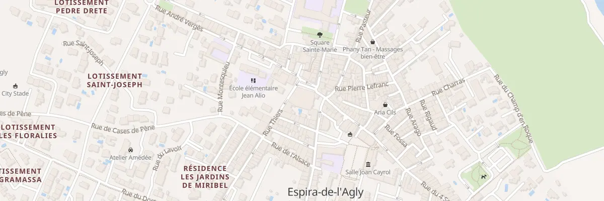 Plan du 2 Rue Thiers à Espira-de-l’Agly