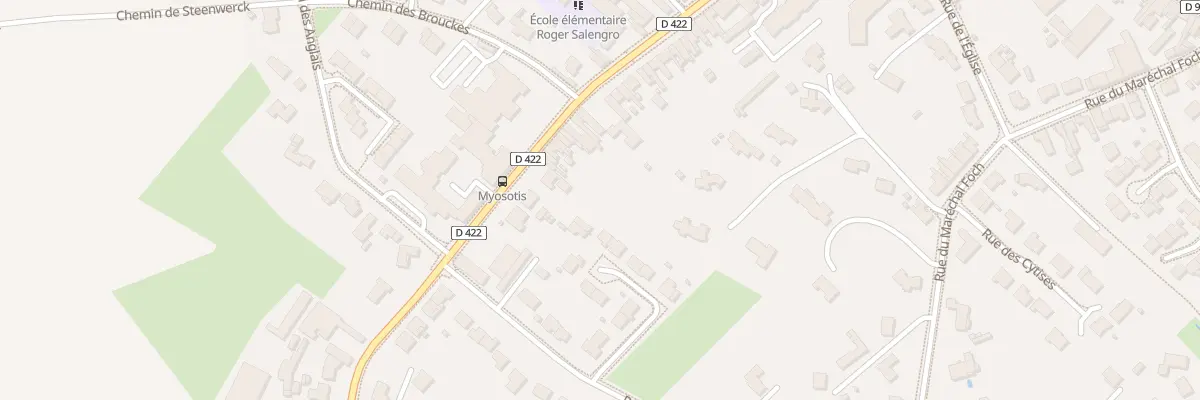 Plan du 329 Rue du Docteur H Vanuxeem à Nieppe