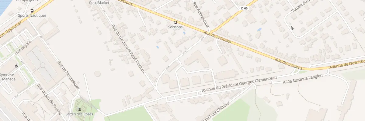 Plan du 66 Av du Pdt G Clemenceau à Compiègne