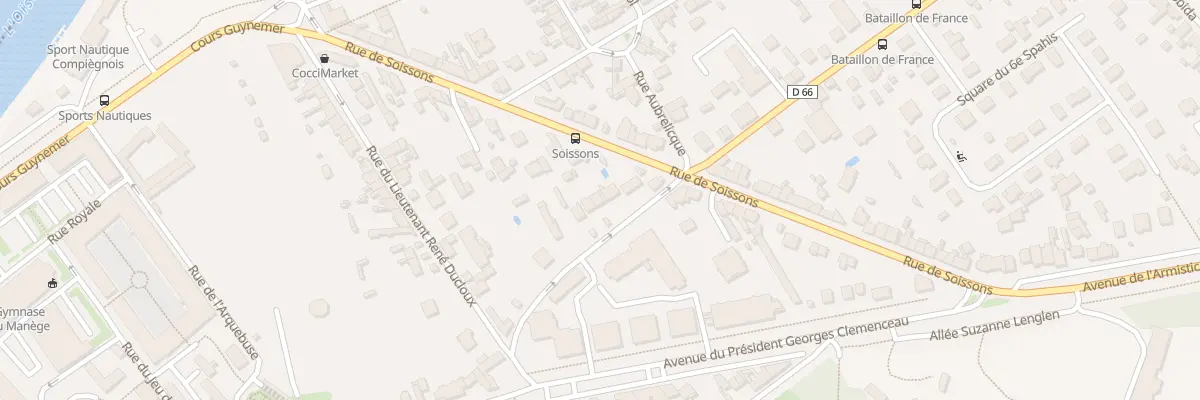 Plan du 102 Rue Bataillon de France à Compiègne