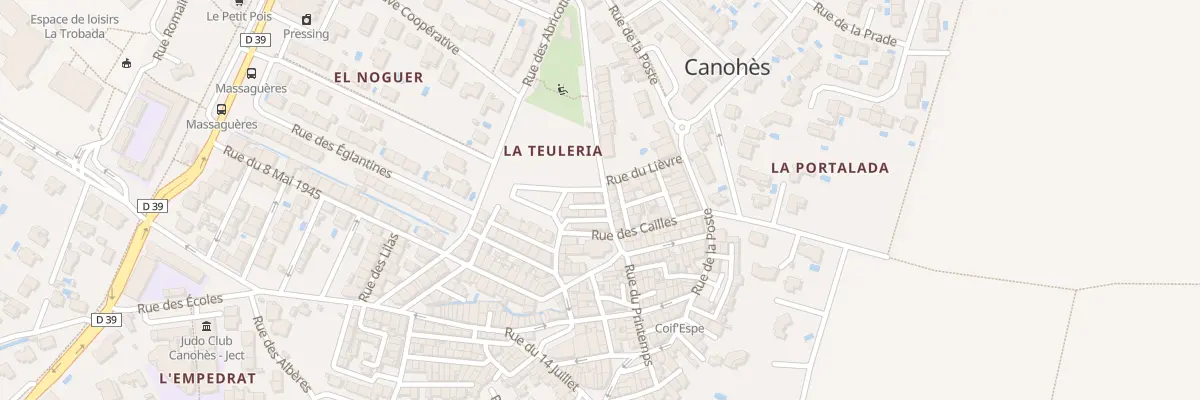 Plan du 2 Rue du Figuier à Canohès