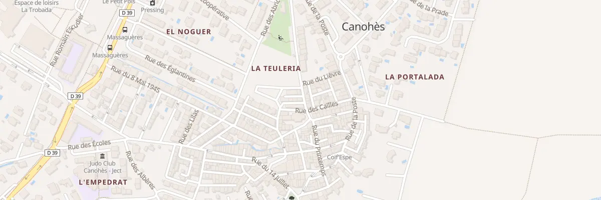 Plan du 3 Rue de la Briqueterie à Canohès