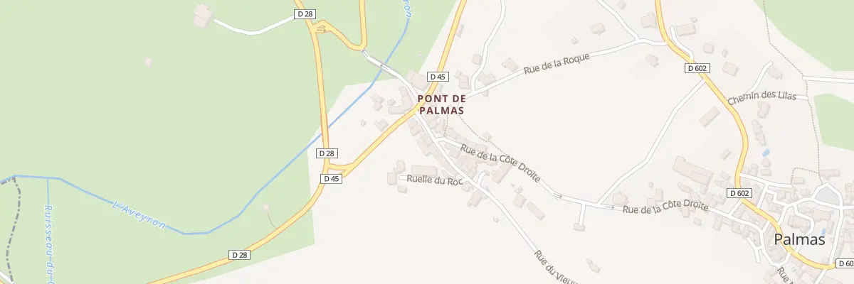 Plan du 5091 Pont de Palmas à Palmas d’Aveyron