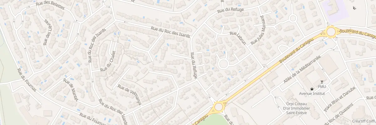 Plan du 21 Rue du Refuge à Saint-Estève
