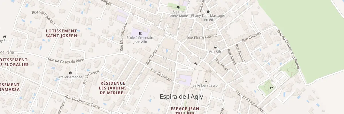 Plan du 10 Rue de la Poste à Espira-de-l’Agly
