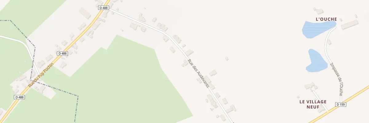 Plan du 23 Rue des Audevants à Bézenet
