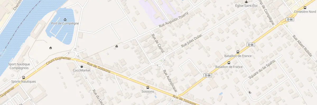 Plan du 14 Rue de Cayrol à Compiègne