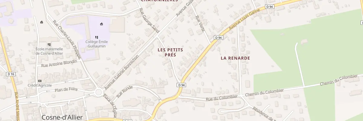 Plan du 9 Av Louis Ganne à Cosne-d’Allier
