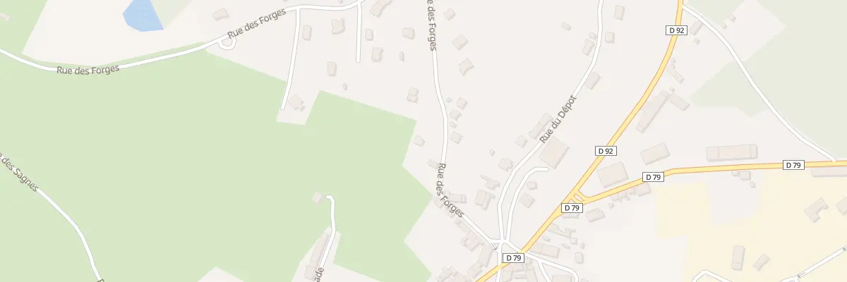 Plan du 15 Rue des Forges à Saint-Éloy-les-Mines