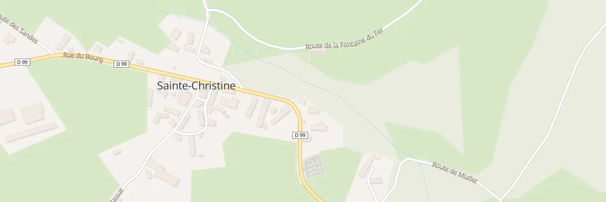 Plan du 5077 Le Bourg à Sainte-Christine