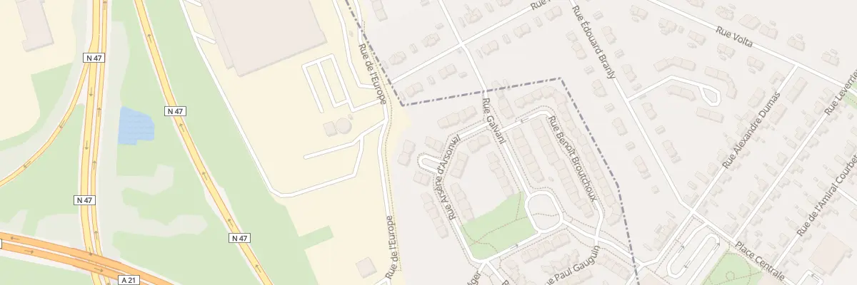 Plan du 51 Rue d’Arsonval à Lens