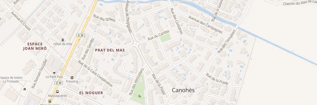 Plan du 5 Rue du Vallespir à Canohès