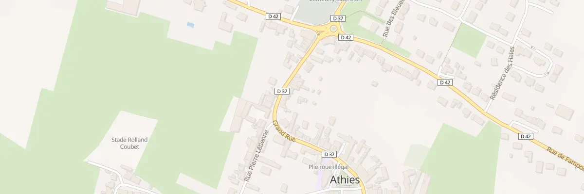 Plan du 10 Gr Grande Rue à Athies