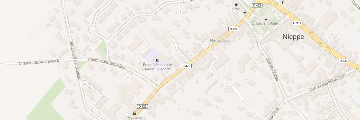 Plan du 184 Rue du Docteur H Vanuxeem à Nieppe