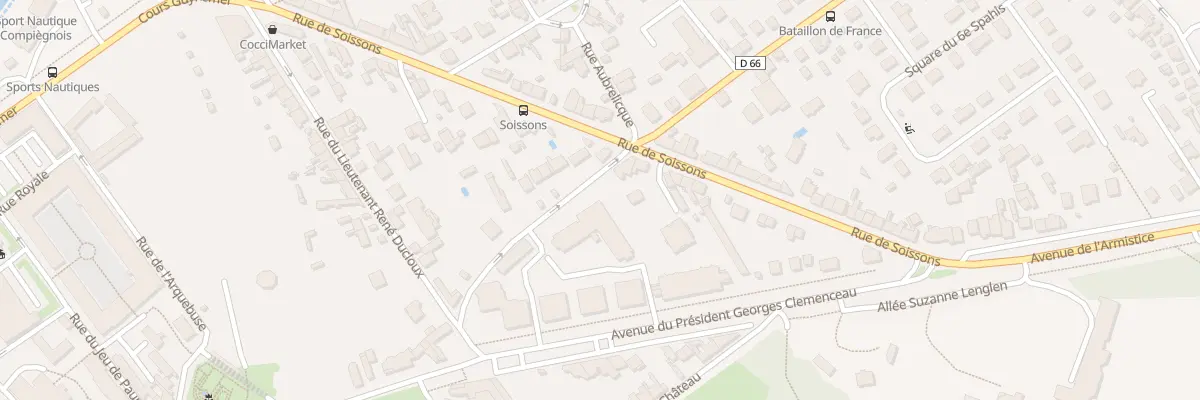 Plan du 81 Rue Bataillon de France à Compiègne