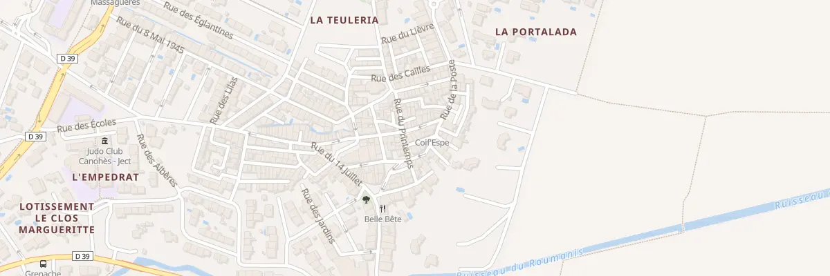 Plan du 18 Rue du 11 Novembre à Canohès