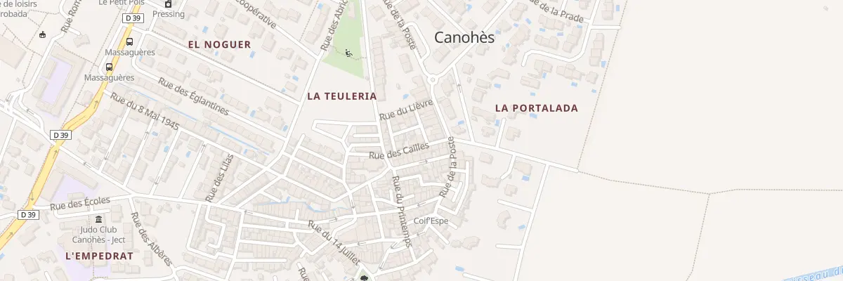 Plan du 1 Rue des Faisans à Canohès