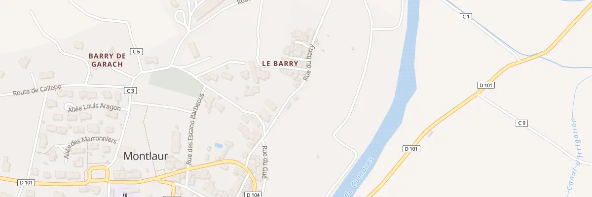 Plan du 5136 Le Barry à Montlaur