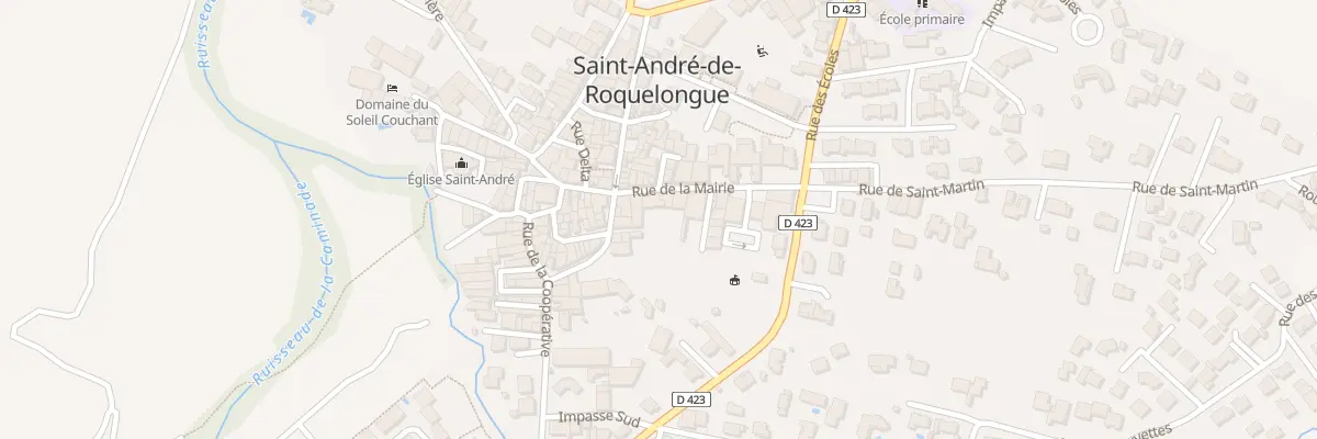 Plan du 16 Rue de la Mairie à Saint-André-de-Roquelongue