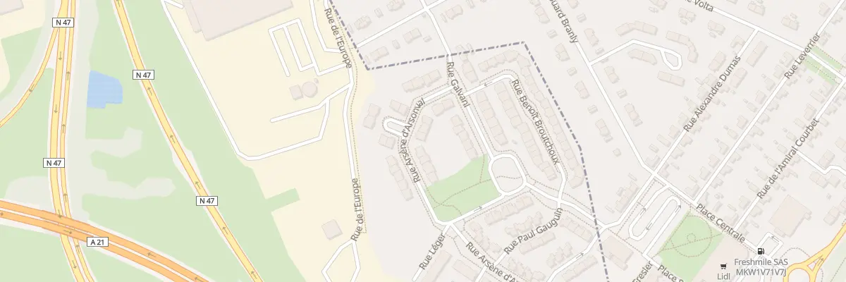 Plan du 38 Rue d’Arsonval à Lens