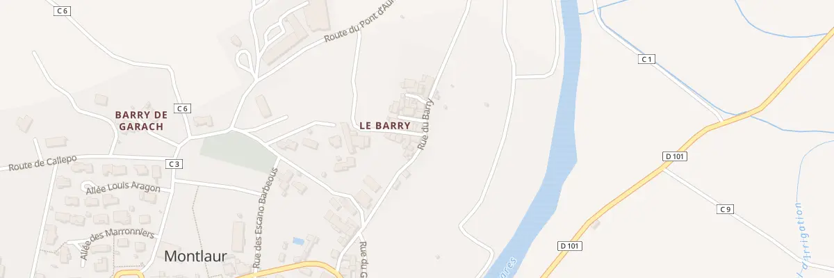 Plan du 5139 Rue du Barry à Montlaur