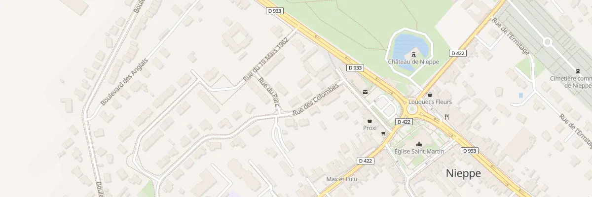 Plan du 78 Rue des Colombes à Nieppe