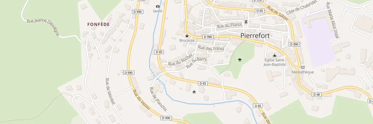 Plan du 18 Rue du Barry à Pierrefort