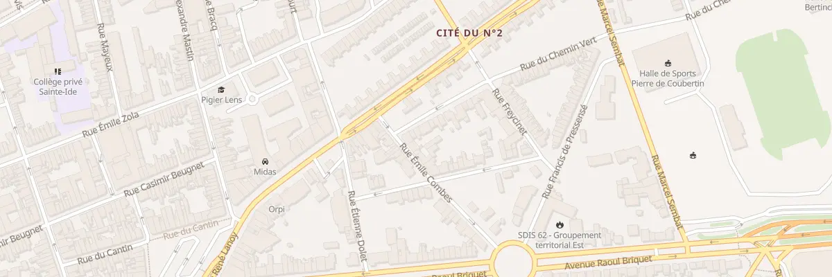 Plan du 4 Rue du Chemin Vert à Lens