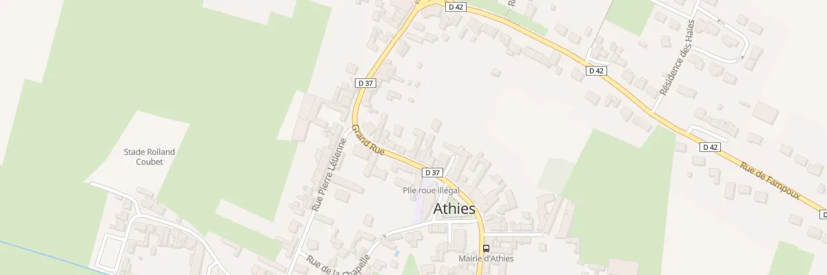 Plan du 24 Gr Grande Rue à Athies